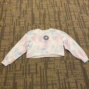 Hollister Tie Dye Cropped Sweater